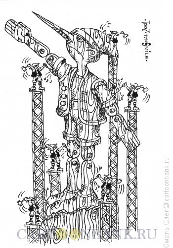 Карикатура: Культ личности Буратино., Смаль Олег