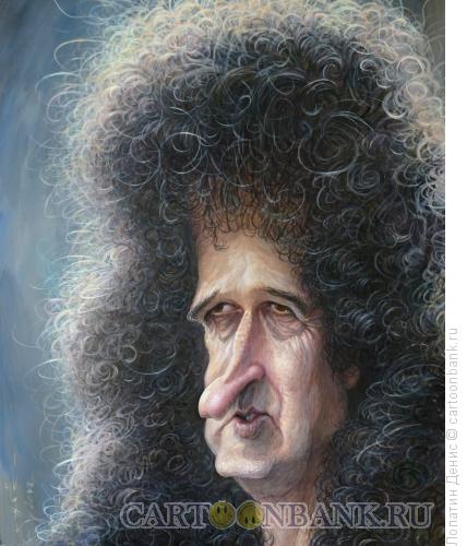 Карикатура: Sir Brian May, Лопатин Денис