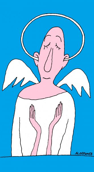 Карикатура: ангел..., михаил ларичев