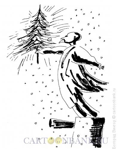 Карикатура: Ильич и елка, Богорад Виктор