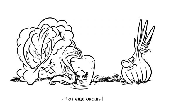 Карикатура: Тот еще овощь!, Эфен Гайдэ