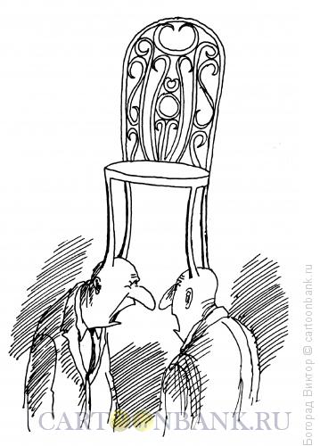 Карикатура: Стул из рогов, Богорад Виктор
