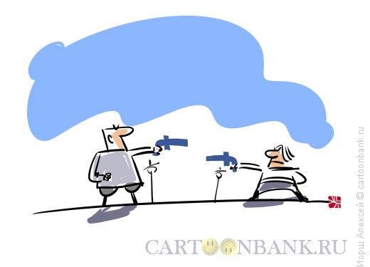 Карикатура: Дуэль, Иорш Алексей