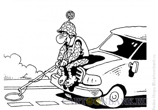 Карикатура: Проверки на дорогах, Кийко Игорь
