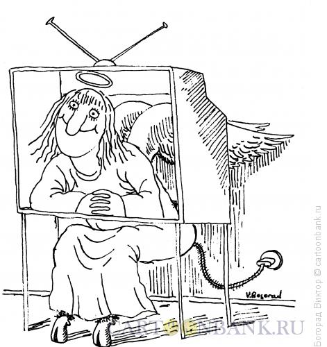 Карикатура: Как бы ангел, Богорад Виктор