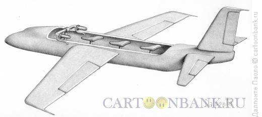 Карикатура: летающая машина, Далпонте Паоло