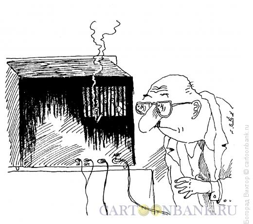 Карикатура: ТВ-пленник, Богорад Виктор