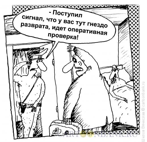 Карикатура: Опративная проверка, Шилов Вячеслав