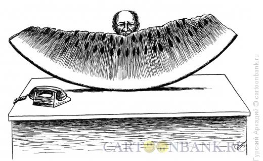 Карикатура: арбуз, Гурский Аркадий