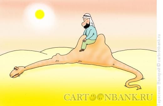 Карикатура: Удав в пустыне, Тарасенко Валерий
