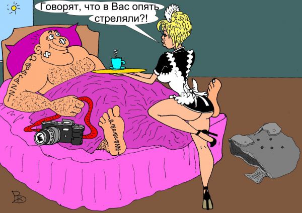 Карикатура: Матёрый, Валерий Каненков
