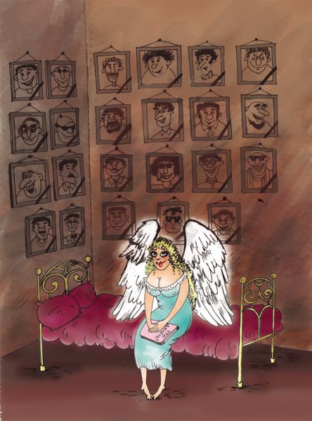 Карикатура: ангел, Алла Сердюкова