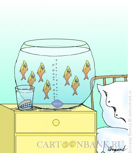 Карикатура: Виагра в аквариуме, Богорад Виктор