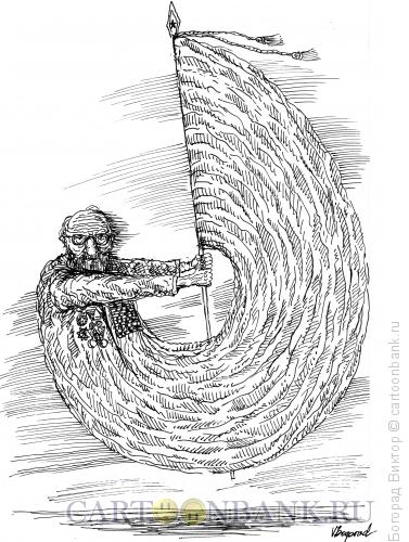 Карикатура: Ветеран, Богорад Виктор