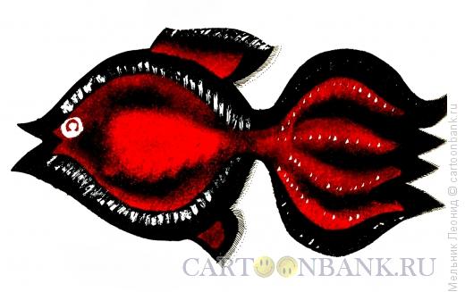 Карикатура: Незолотая рыбка, Мельник Леонид