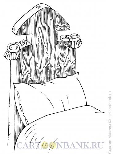 Карикатура: Кровать Наполеона, Смагин Максим
