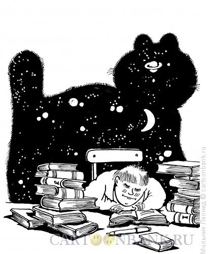 Карикатура: Кот-ночь, Мельник Леонид