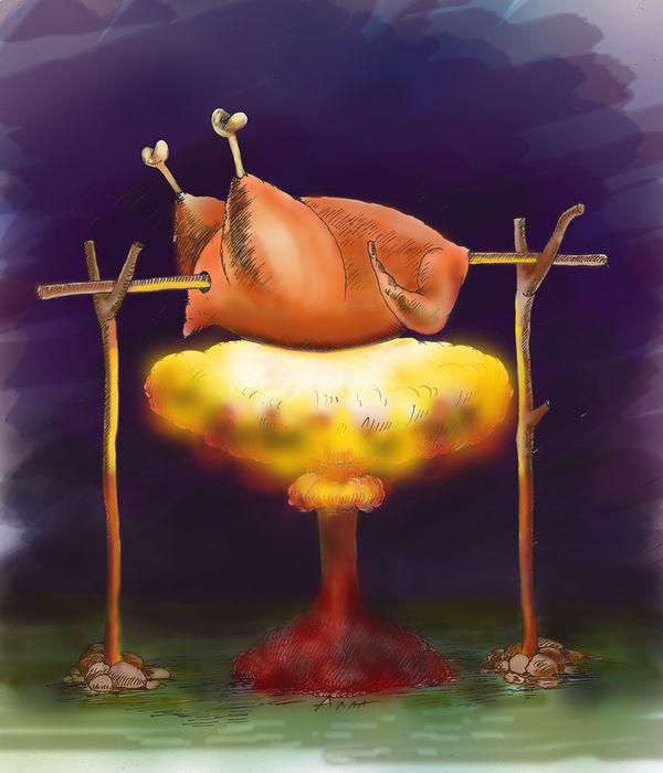 Карикатура: мирный атом, Алла Сердюкова