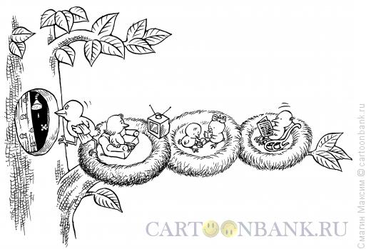 Карикатура: Трехкомнатное гнездо, Смагин Максим