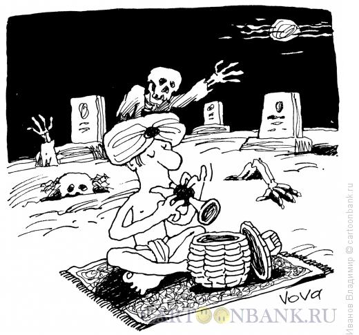 Карикатура: Укротитель змей, Иванов Владимир