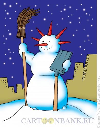 Картинки по запросу снеговик карикатура