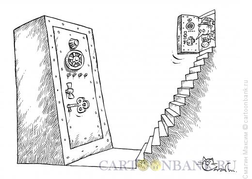 Карикатура: Потайная дверца, Смагин Максим