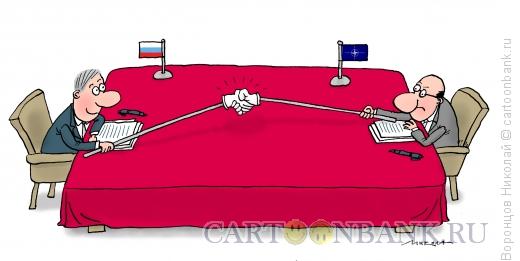 Карикатура: Переговоры, Воронцов Николай