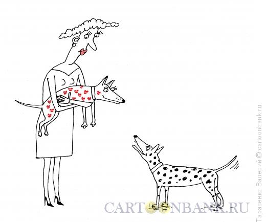 Карикатура: Любимая собака, Тарасенко Валерий