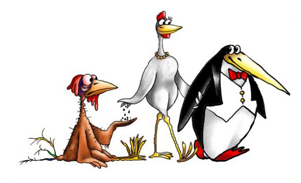 Карикатура: Пингвин, Ануфриев
