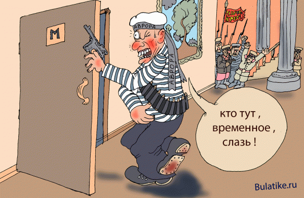 Карикатура: Взятие Зимнего по нужде, Ирсаев Булат