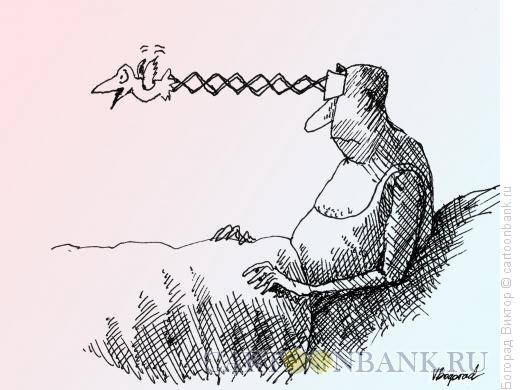 Карикатура: Кукушка из головы, Богорад Виктор