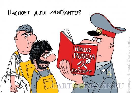 Карикатура: Паспорт, Воронцов Николай