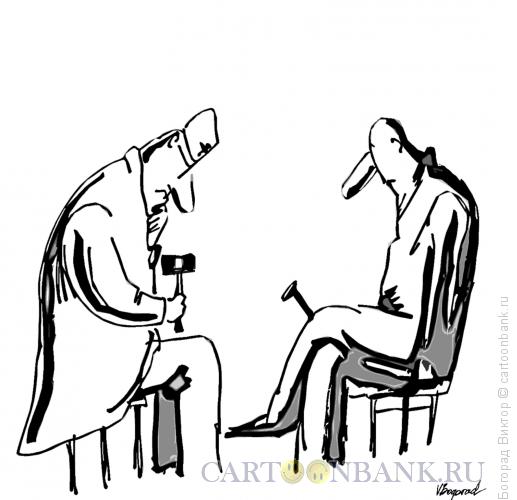 Карикатура: У невропатолога, Богорад Виктор