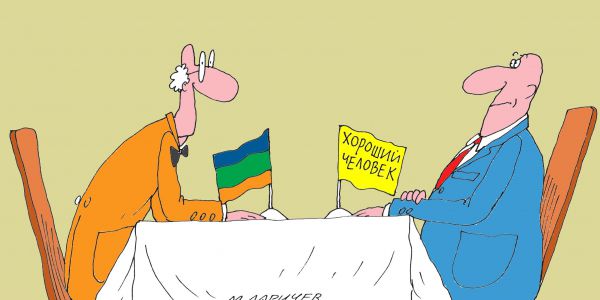 Карикатура: Хороший человек, Михаил Ларичев