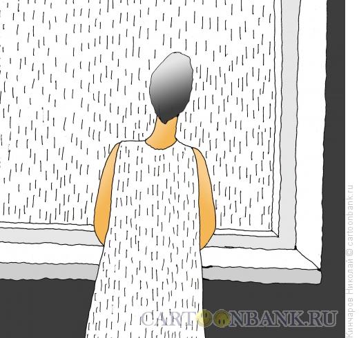 Карикатура: Дожди,дожди, Кинчаров Николай