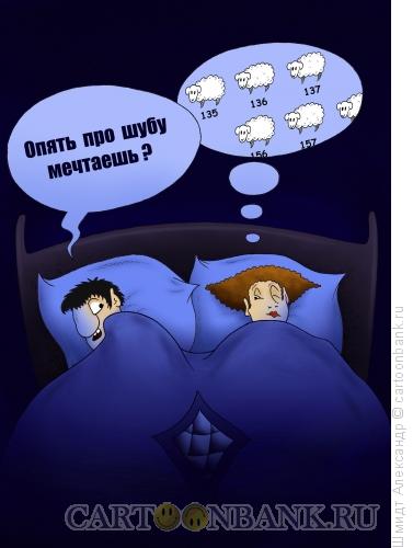 Карикатура: Вечерние мечты, Шмидт Александр