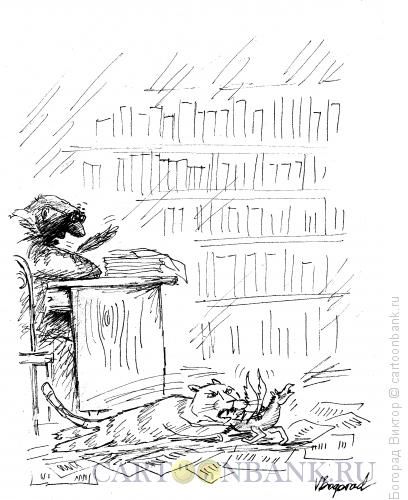Карикатура: Кот и Пегас, Богорад Виктор