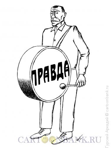 Карикатура: барабанщик, Гурский Аркадий