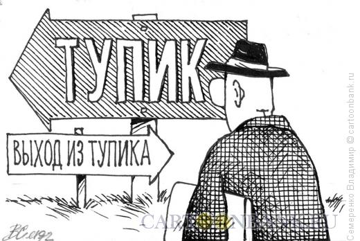 Карикатура: Тупик, Семеренко Владимир