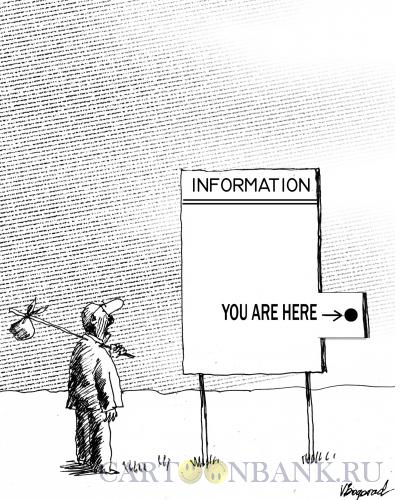 Карикатура: Информационный щит, Богорад Виктор