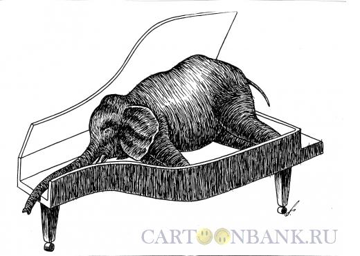 Карикатура: слон, Гурский Аркадий