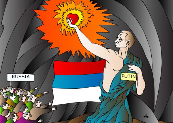 Карикатура: Путин и Россия, Алексей Талимонов