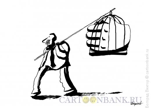 Карикатура: Странствующая идея "сильной руки", Богорад Виктор
