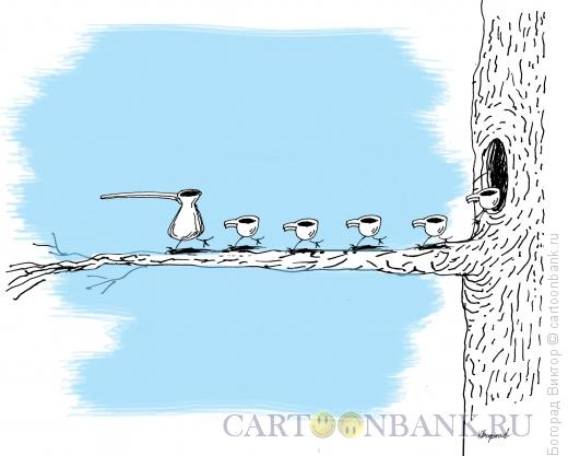 Карикатура: Утро и семья кофе, Богорад Виктор