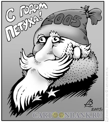 Карикатура: С Годом Петуха !, Дубинин Валентин
