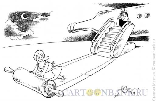 Карикатура: Дорожка дорогому мужу, Смагин Максим