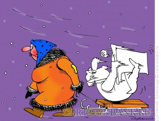 Карикатура: Замёрзший депутат, Дубовский Александр