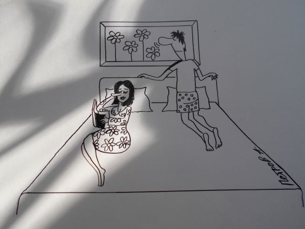 Карикатура: Мужчина и Женщина, Петров Александр