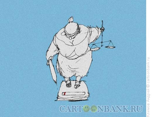 Карикатура: Весы, Климов Андрей