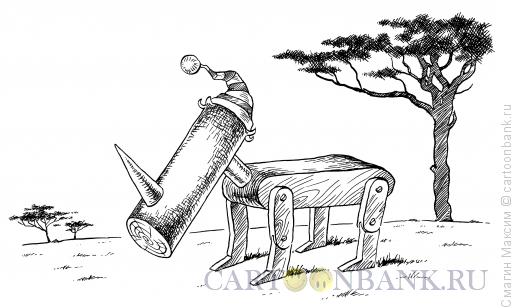 Карикатура: Буратино-носорог, Смагин Максим